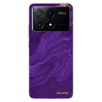 Picasee husă transparentă din silicon pentru Xiaomi Poco X6 Pro - Purple