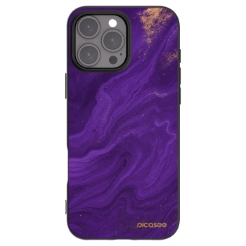 Picasee husă neagră din silicon pentru Apple iPhone 16 Pro Max - Purple