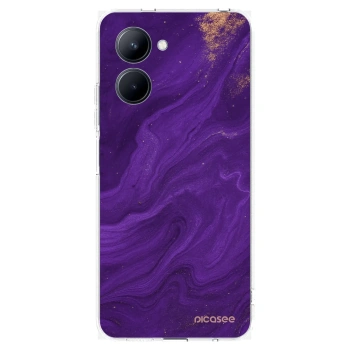 Picasee husă transparentă din silicon pentru Realme C33 (2023) - Purple