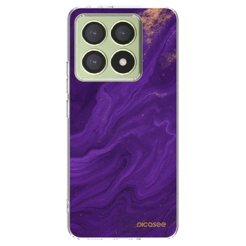 Picasee husă transparentă din silicon pentru Xiaomi 14T - Purple