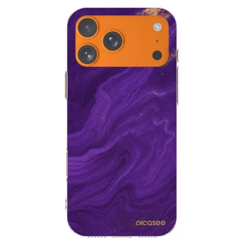 Picasee husă transparentă din silicon pentru Apple iPhone 17 Pro Max - Purple