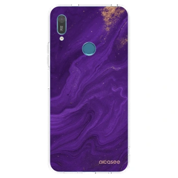 Picasee husă transparentă din silicon pentru Huawei Y6 2019 - Purple