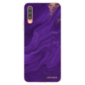 Picasee husă transparentă din silicon pentru Samsung Galaxy A70 A705F - Purple