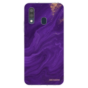 Picasee husă transparentă din silicon pentru Samsung Galaxy A40 A405F - Purple