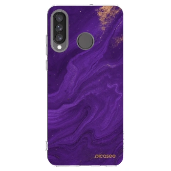 Picasee husă transparentă din silicon pentru Huawei P30 Lite - Purple