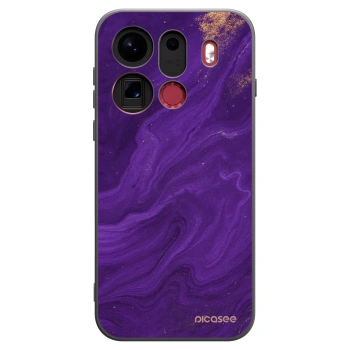 Picasee husă neagră din silicon pentru OPPO Find X9 Pro - Purple
