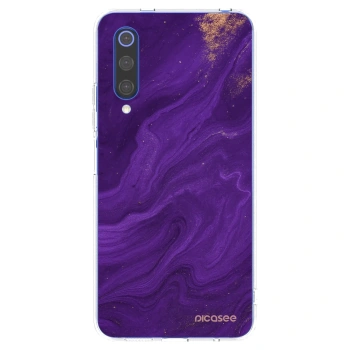 Picasee husă transparentă din silicon pentru Xiaomi Mi 9 SE - Purple