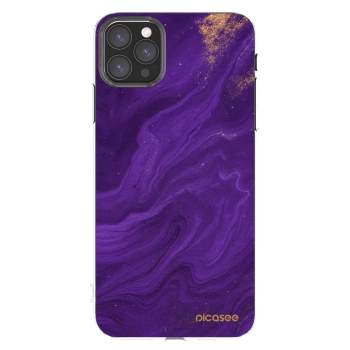 Picasee husă transparentă din silicon pentru Apple iPhone 11 Pro Max - Purple