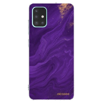 Picasee husă transparentă din silicon pentru Samsung Galaxy A51 A515F - Purple