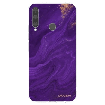Picasee husă transparentă din silicon pentru Huawei P40 Lite E - Purple