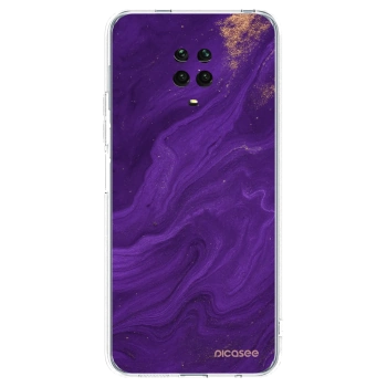 Picasee husă transparentă din silicon pentru Xiaomi Redmi Note 9 Pro - Purple