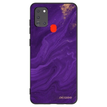 Picasee husă neagră din silicon pentru Samsung Galaxy A21s - Purple
