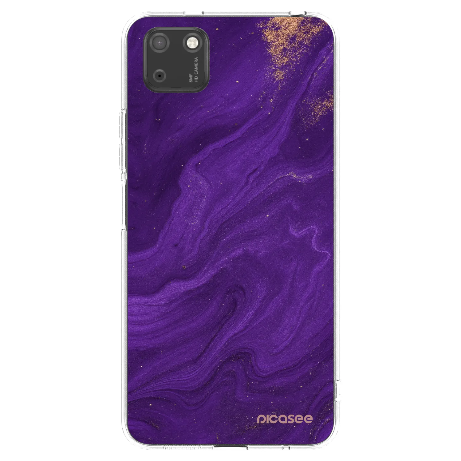 Picasee husă transparentă din silicon pentru Huawei Y5P - Purple