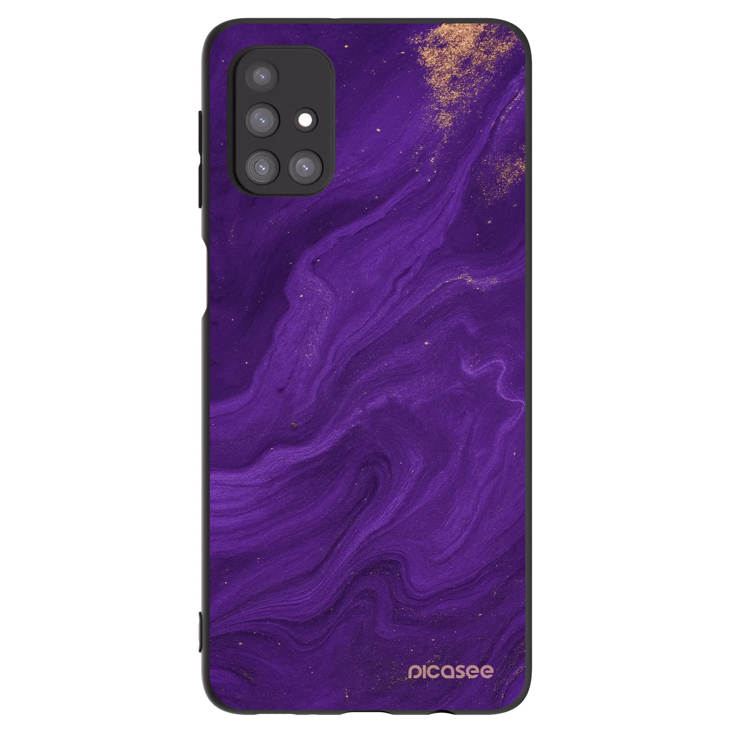 Picasee husă neagră din silicon pentru Samsung Galaxy M31s - Purple