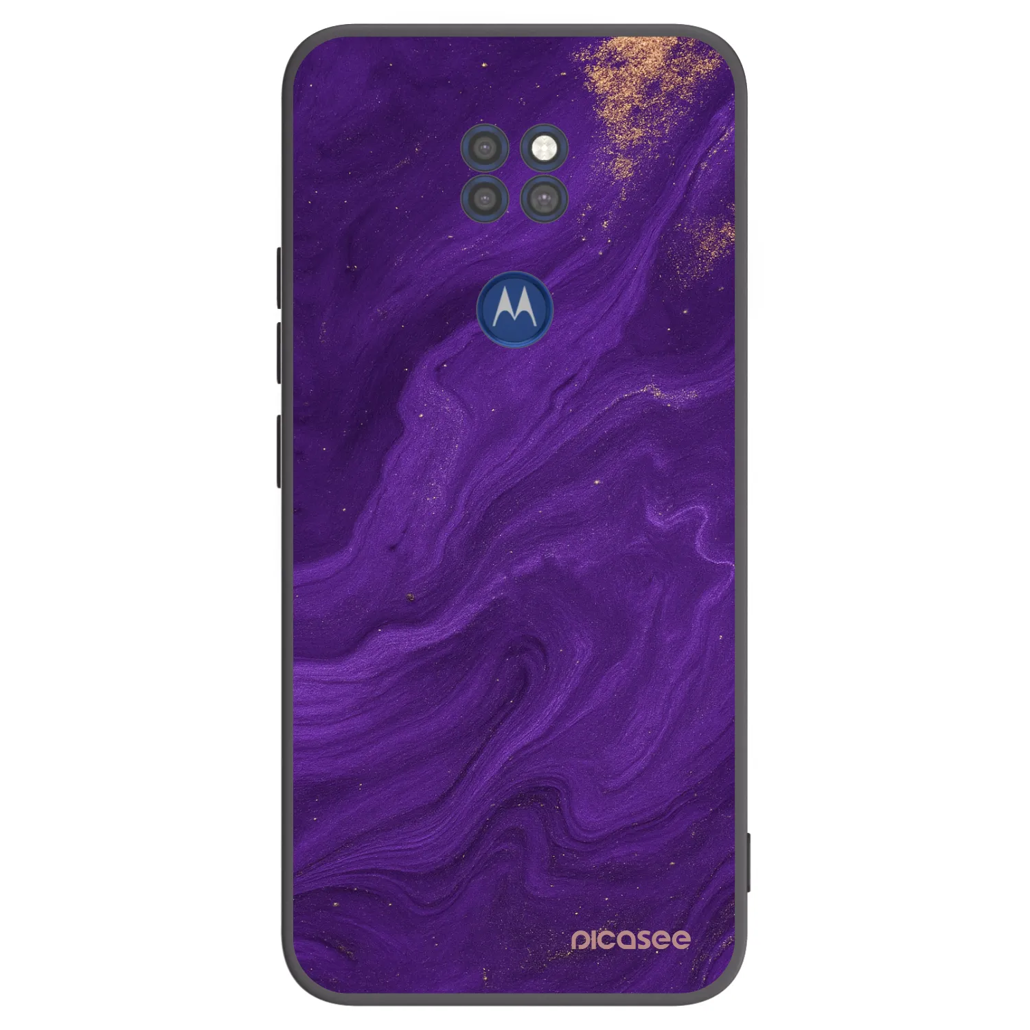 Picasee husă neagră din silicon pentru Motorola Moto G9 Play - Purple