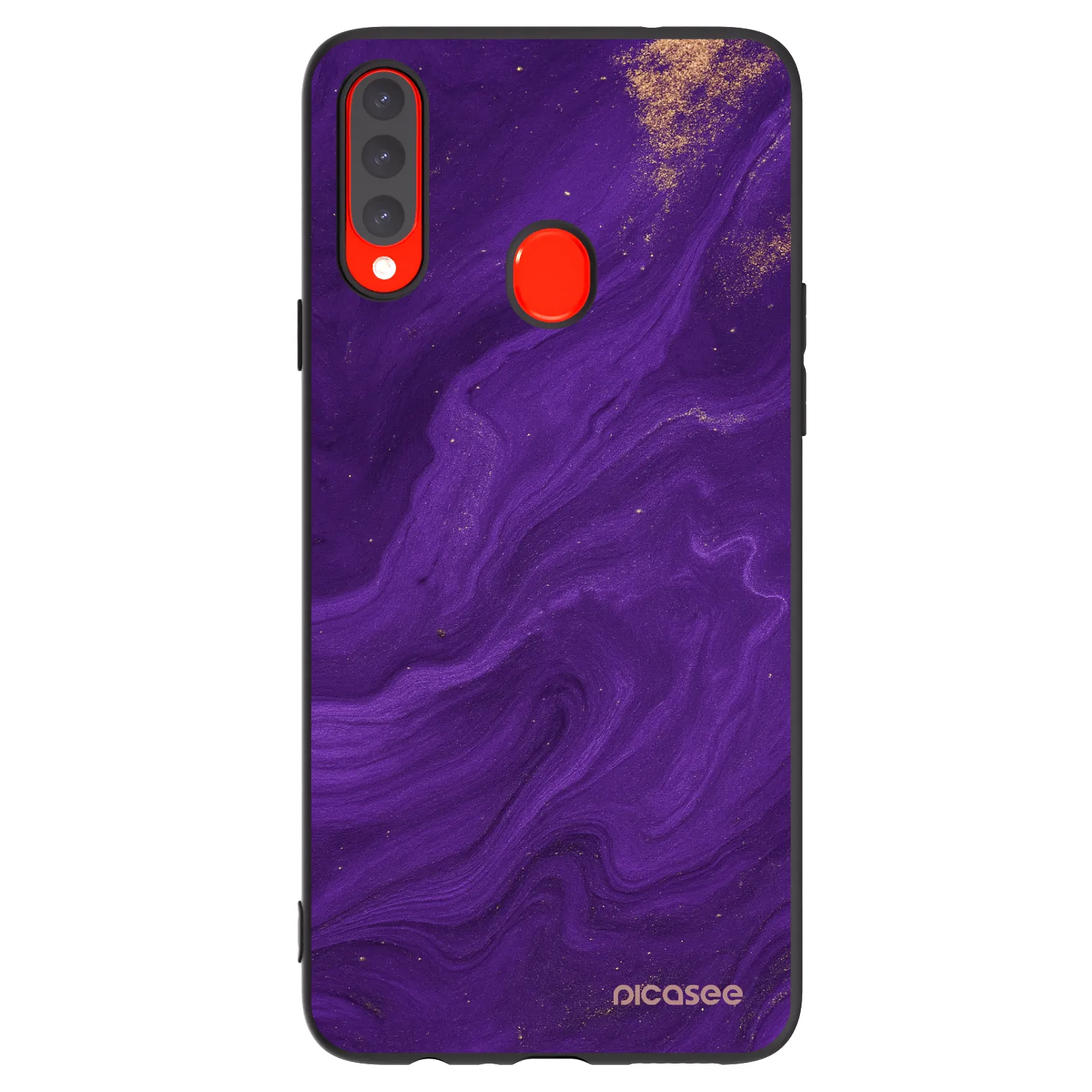 Picasee husă neagră din silicon pentru Samsung Galaxy A20s - Purple