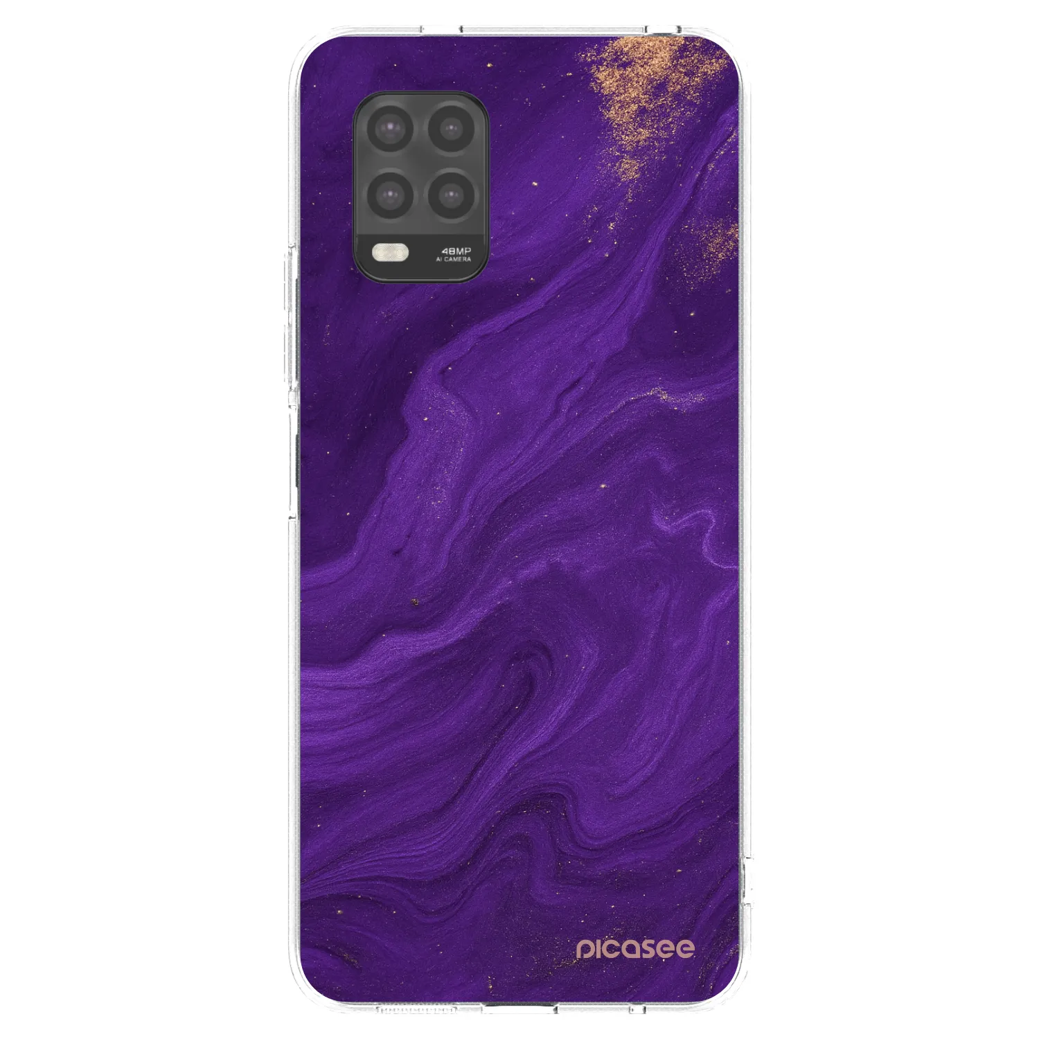 Picasee husă transparentă din silicon pentru Xiaomi Mi 10 Lite - Purple