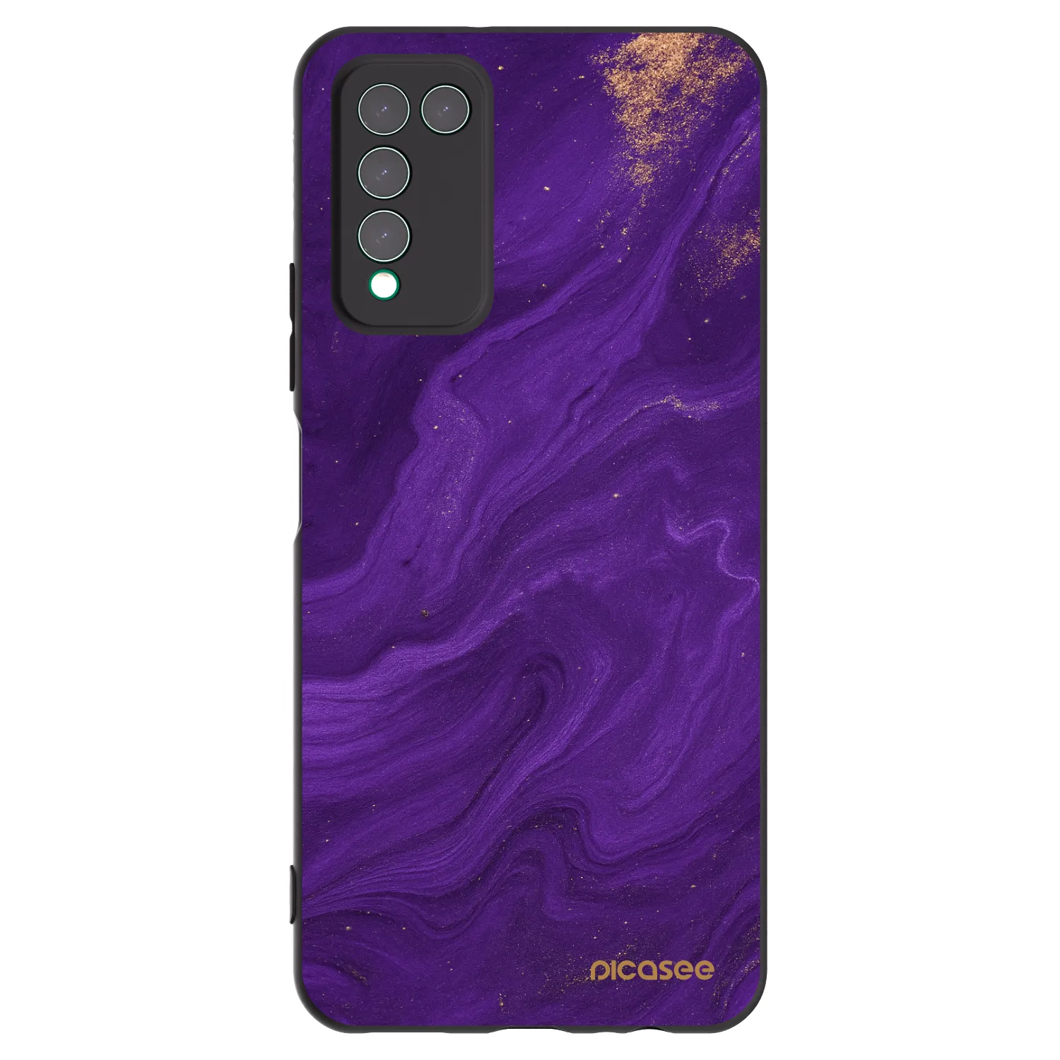 Picasee husă neagră din silicon pentru Honor 10X Lite - Purple