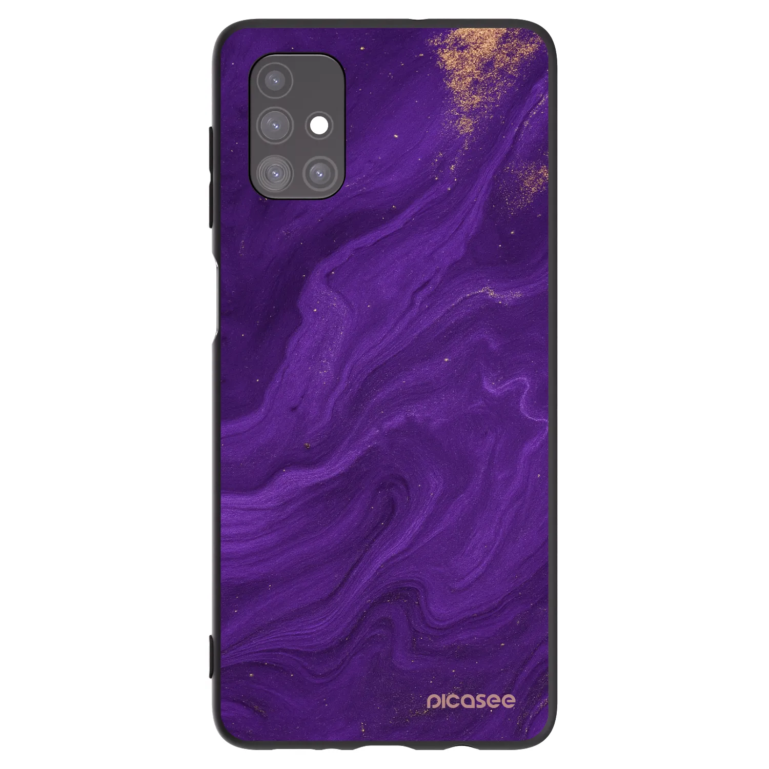 Picasee husă neagră din silicon pentru Samsung Galaxy M51 M515F - Purple