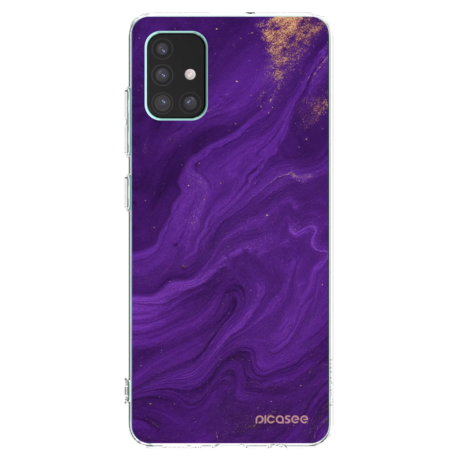 Picasee husă transparentă din silicon pentru Samsung Galaxy M51 M515F - Purple