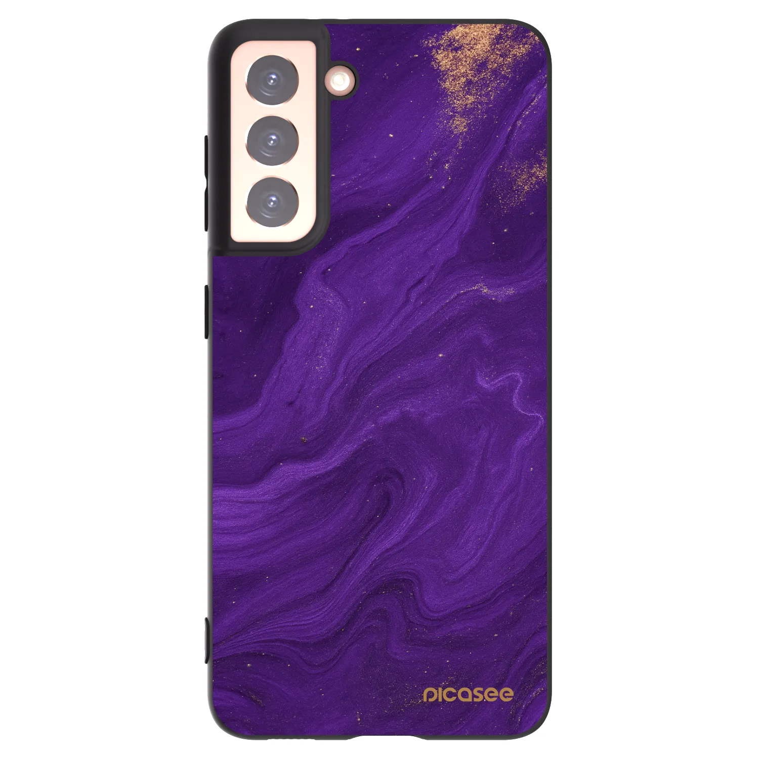 Picasee husă neagră din silicon pentru Samsung Galaxy S21 5G G991B - Purple