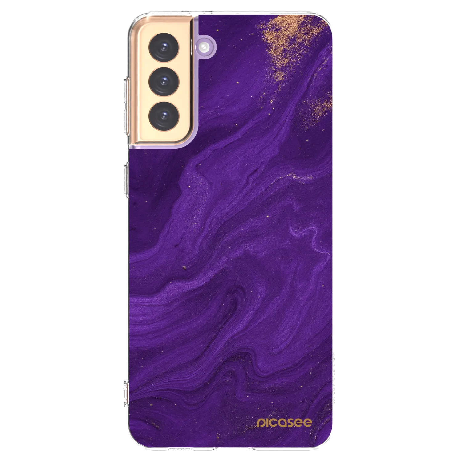 Picasee husă transparentă din silicon pentru Samsung Galaxy S21+ 5G G996F - Purple