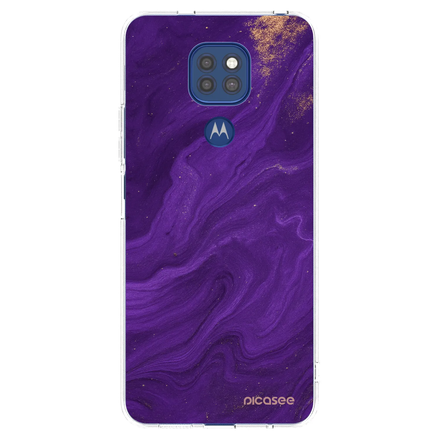 Picasee husă transparentă din silicon pentru Motorola Moto G9 Play - Purple