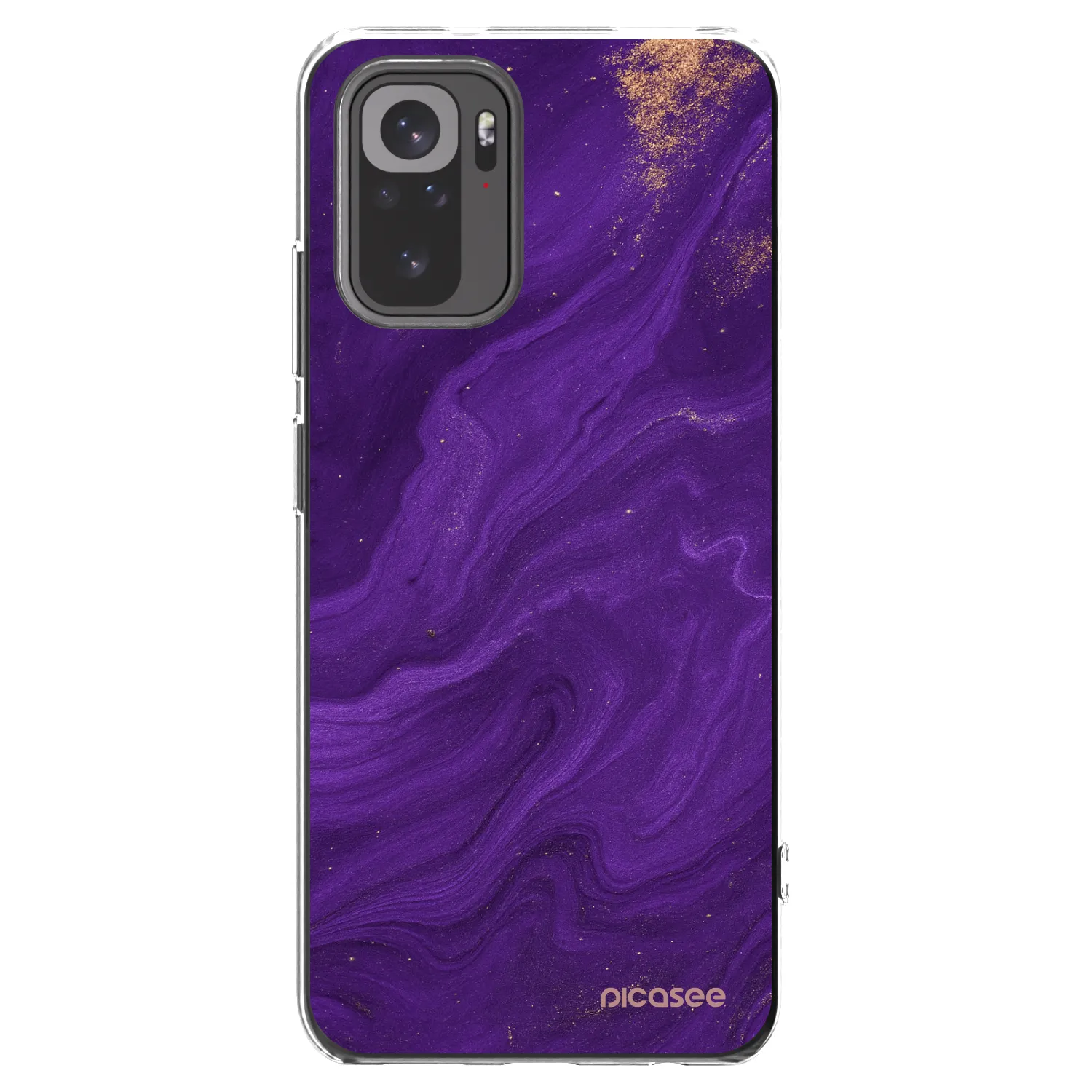 Picasee husă transparentă din silicon pentru Xiaomi Redmi Note 10 - Purple