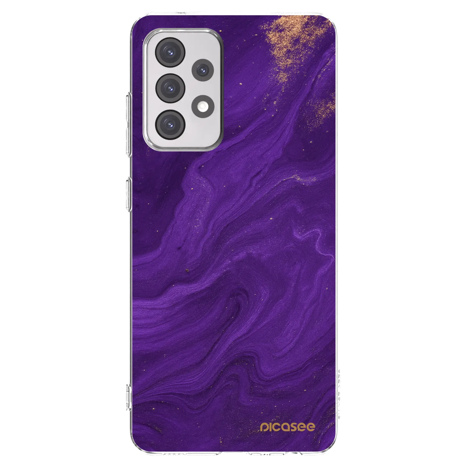 Picasee husă transparentă din silicon pentru Samsung Galaxy A52 5G A525F - Purple