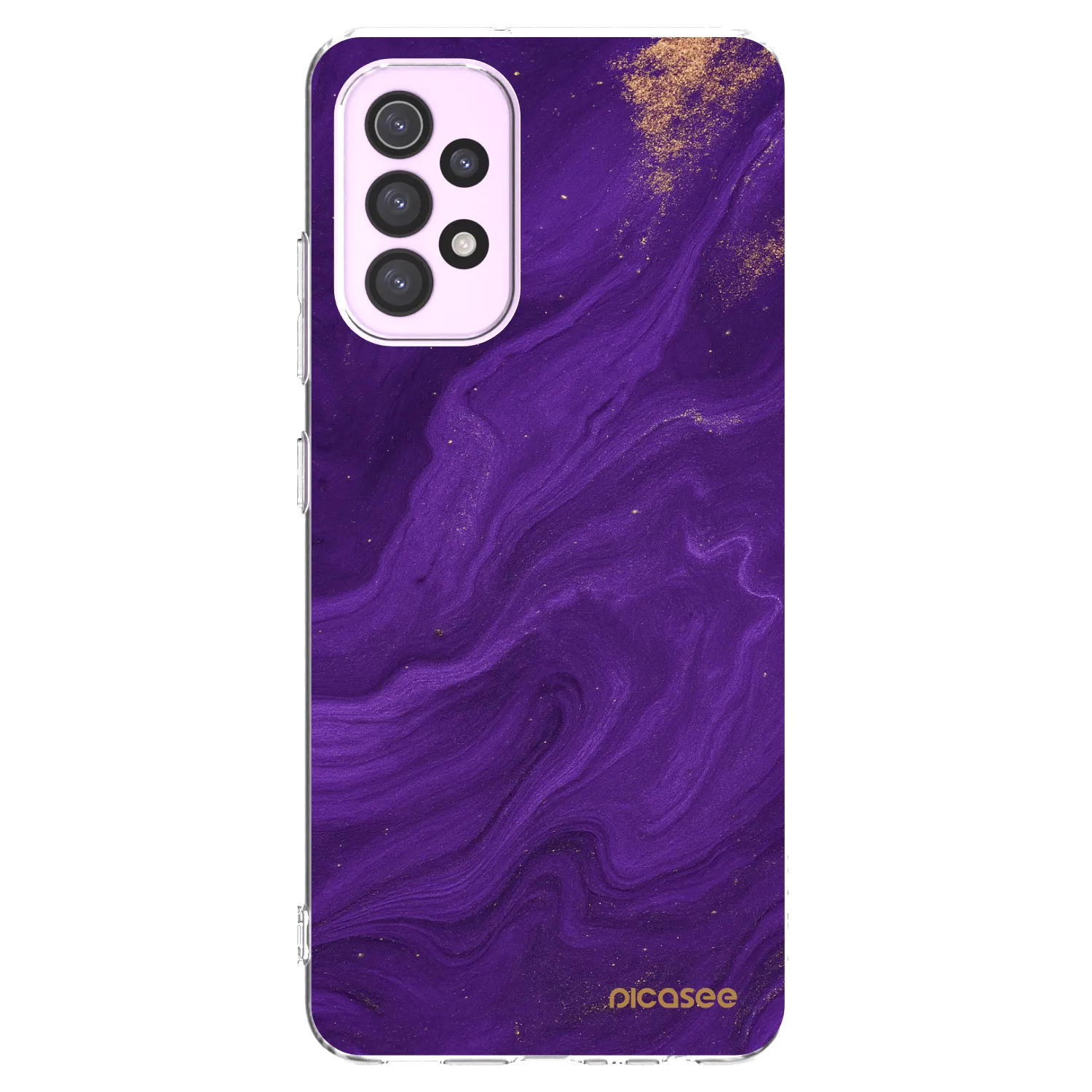 Picasee husă transparentă din silicon pentru Samsung Galaxy A32 5G A326B - Purple