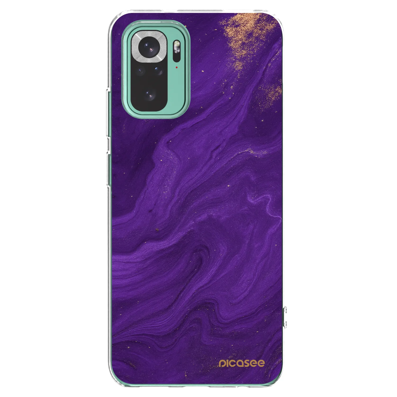 Picasee husă transparentă din silicon pentru Xiaomi Redmi Note 10 Pro - Purple
