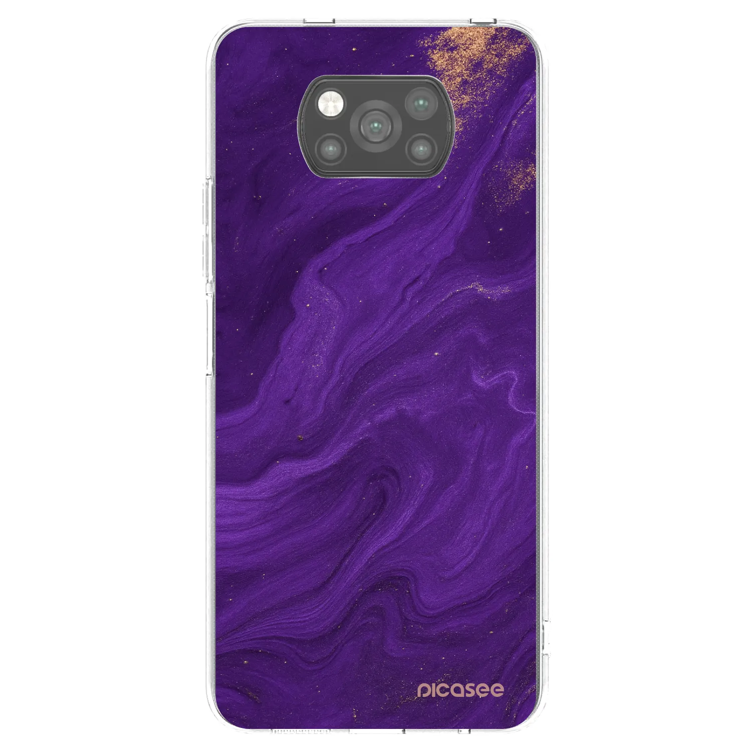 Picasee husă neagră din silicon pentru Xiaomi Poco X3 Pro - Purple