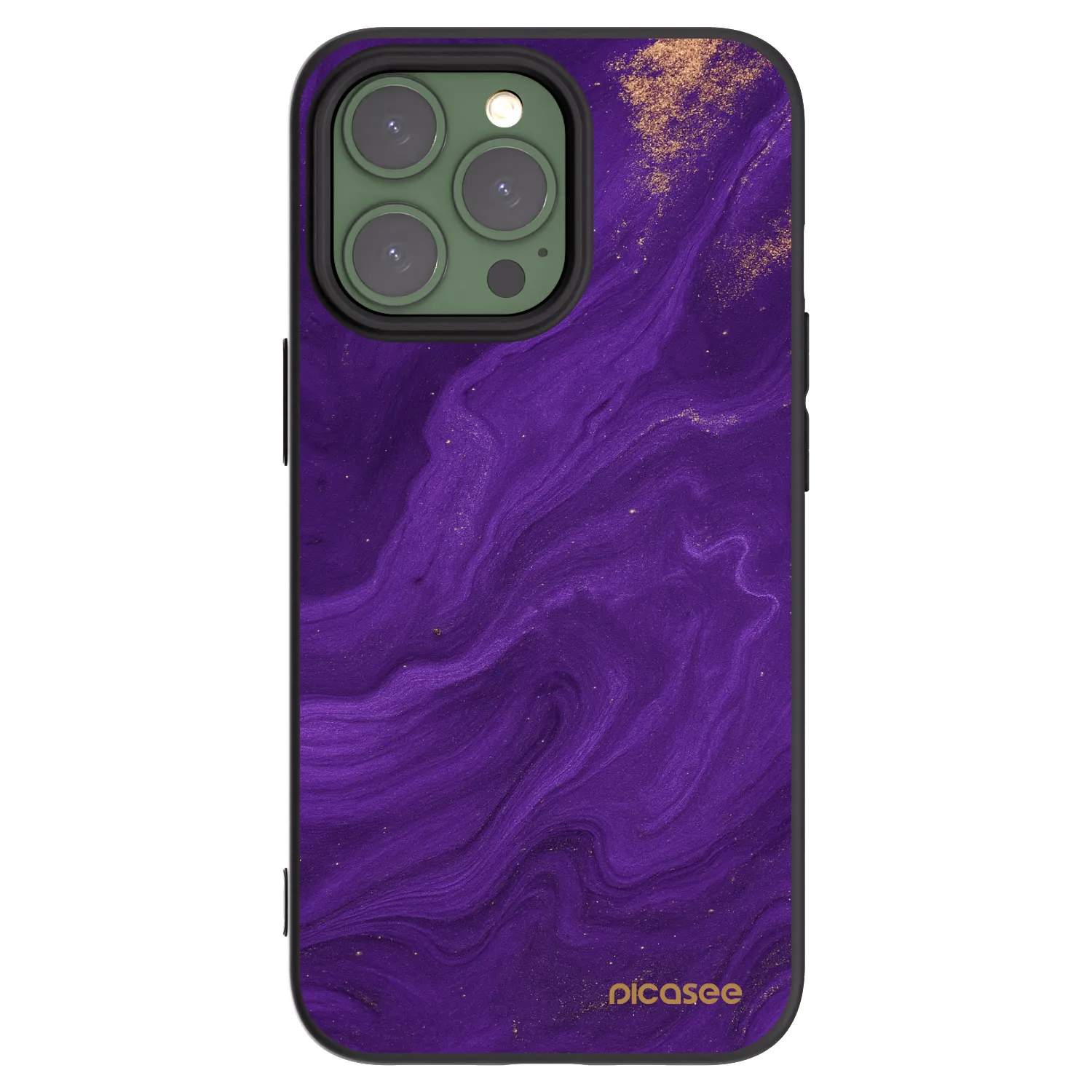 Picasee husă neagră din silicon pentru Apple iPhone 13 Pro - Purple