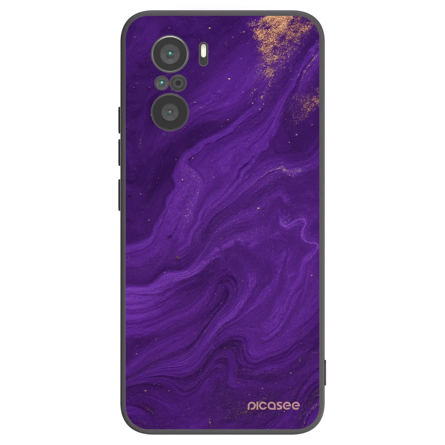 Picasee husă neagră din silicon pentru Xiaomi Poco F3 - Purple