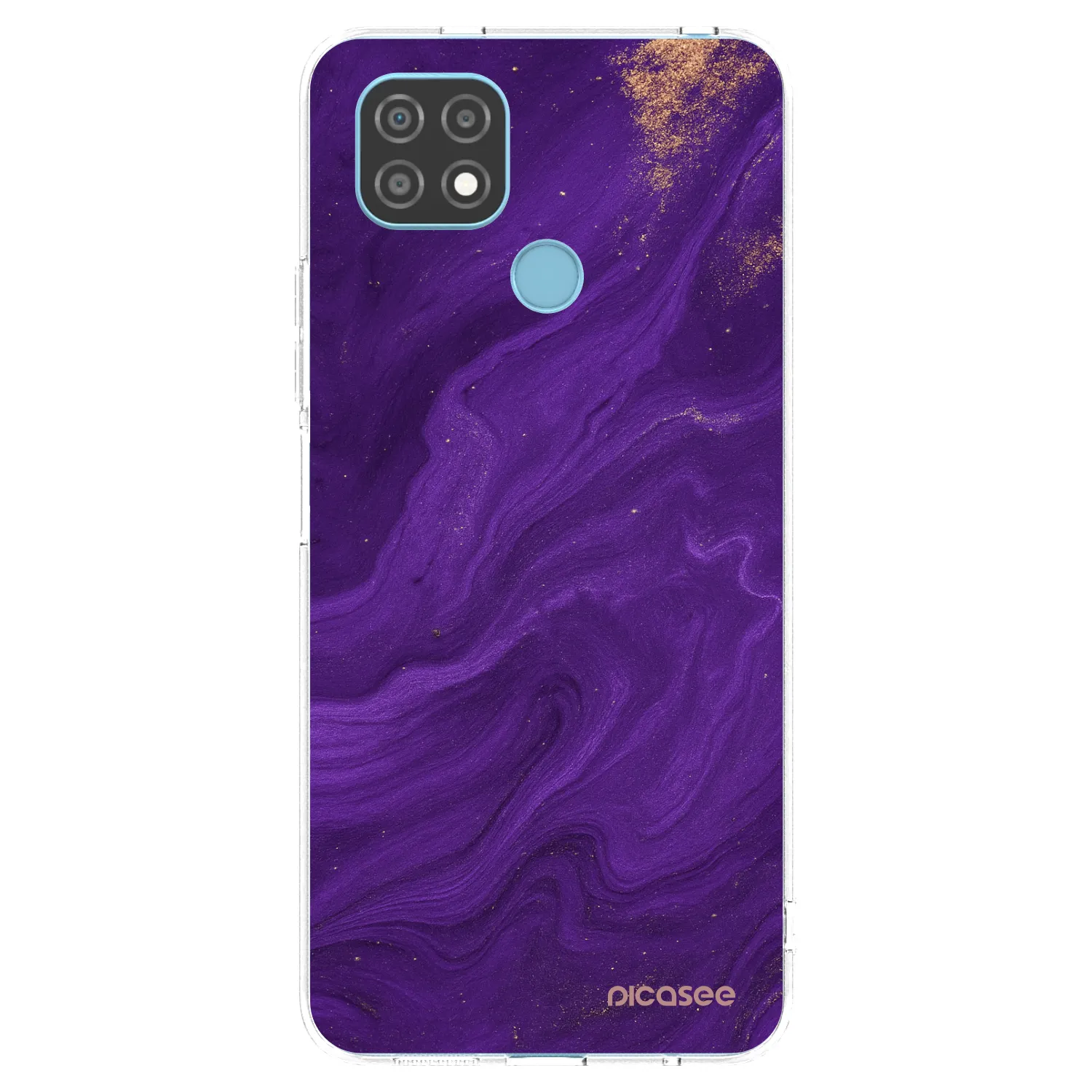 Picasee husă transparentă din silicon pentru Realme C21 - Purple