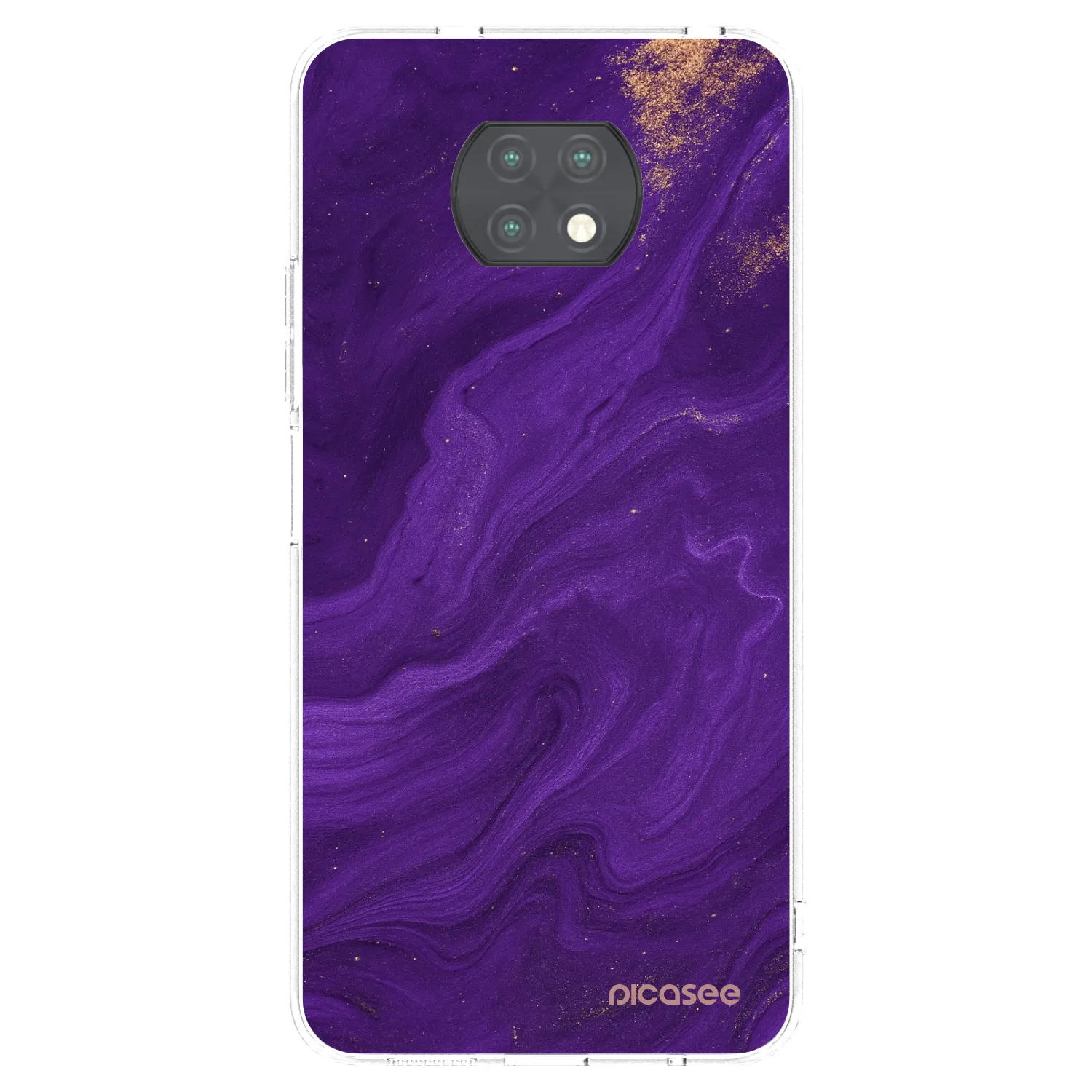 Picasee husă transparentă din silicon pentru Xiaomi Redmi Note 9T - Purple