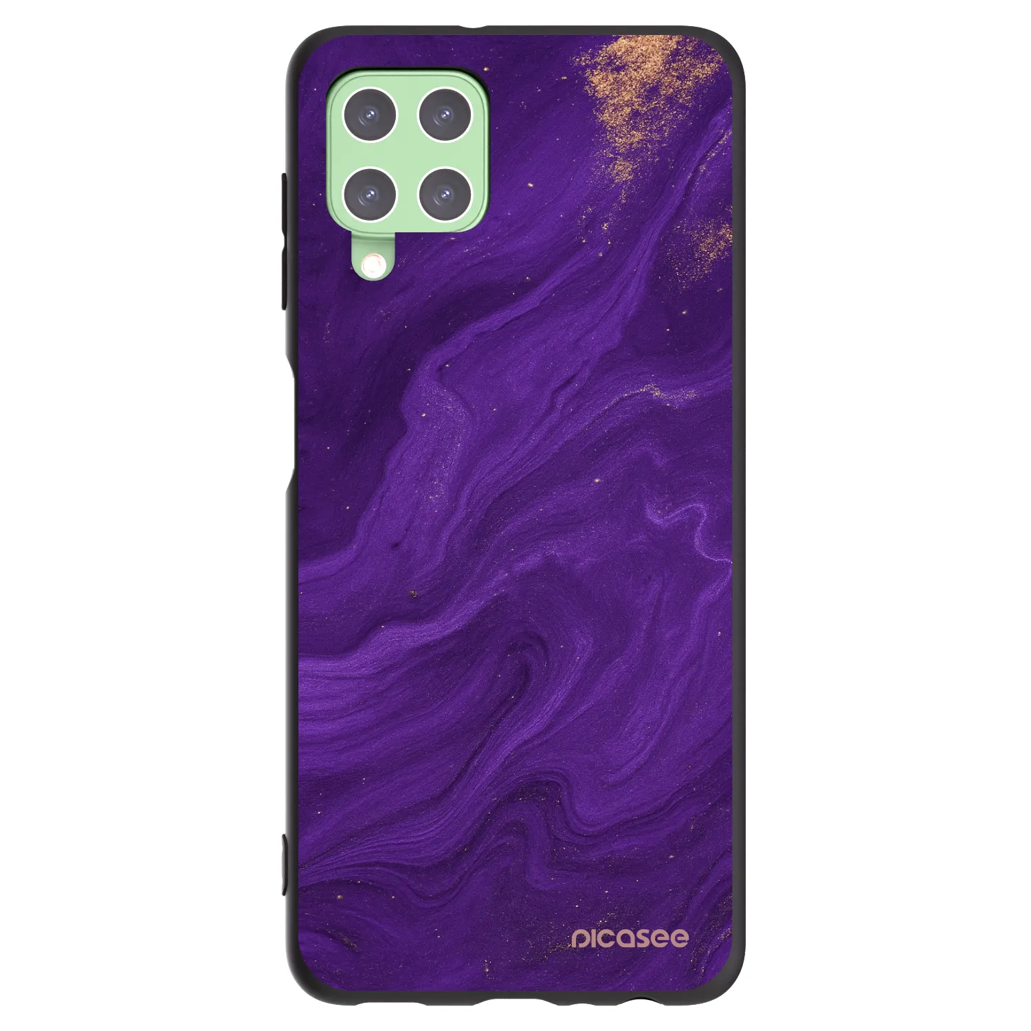 Picasee husă neagră din silicon pentru Samsung Galaxy A22 A225F 4G - Purple