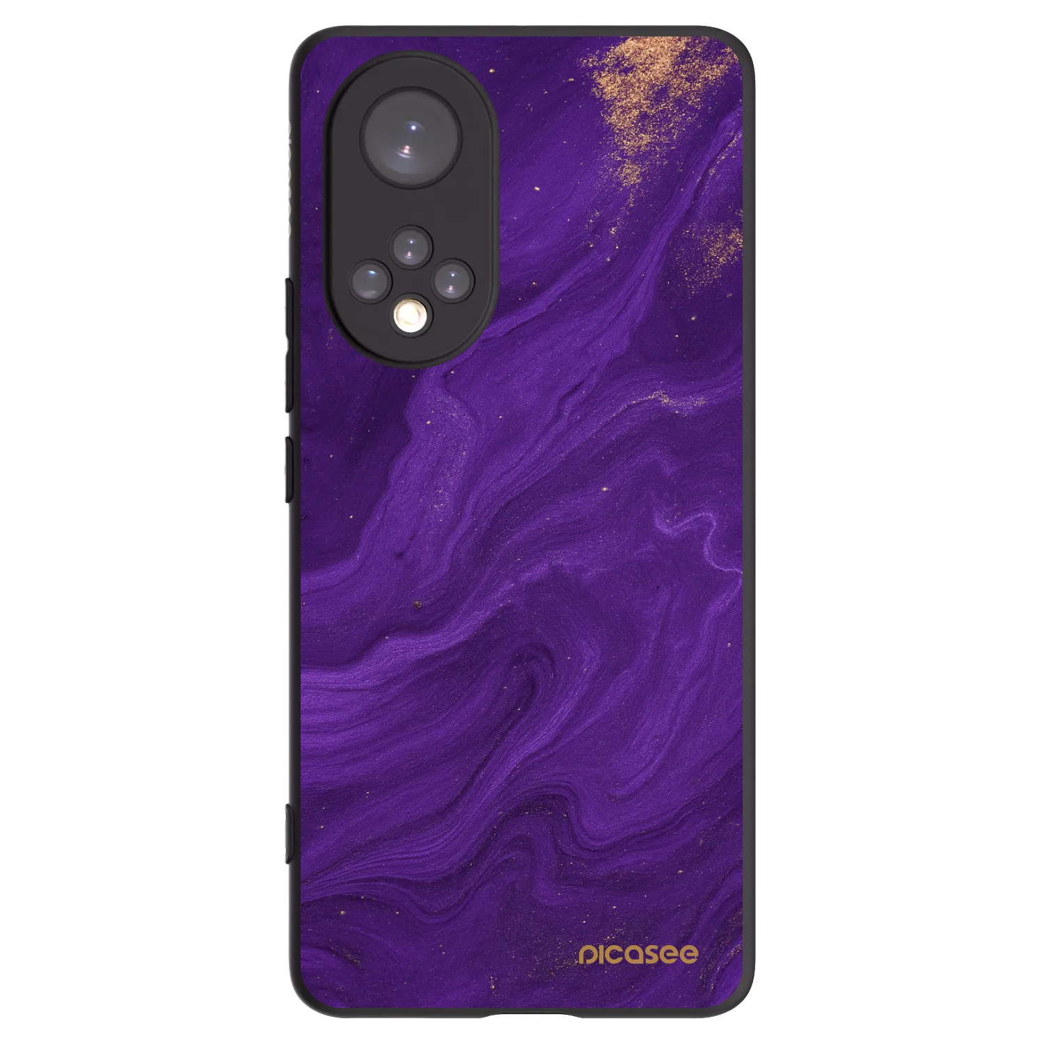 Picasee husă neagră din silicon pentru Honor 50 5G - Purple