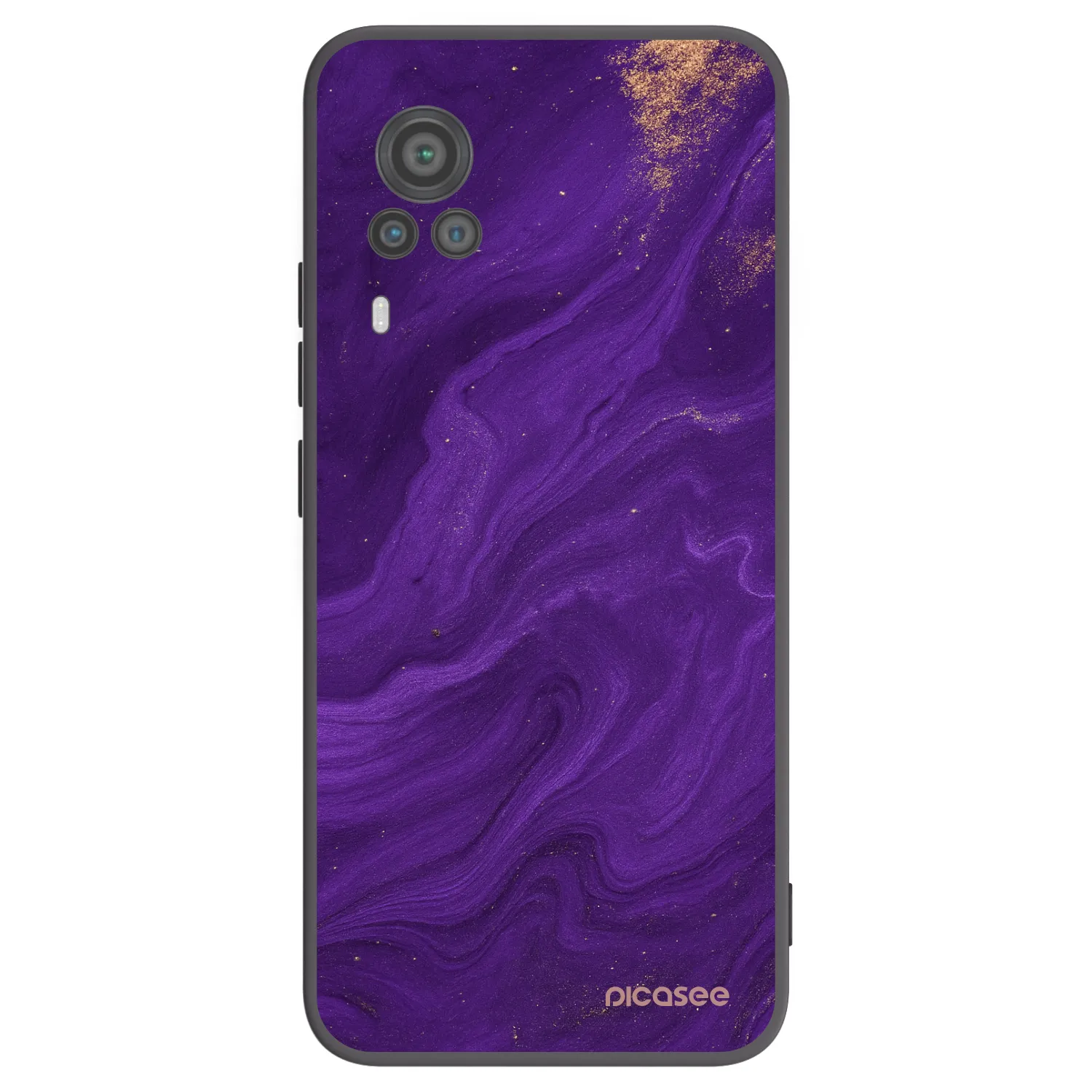 Picasee husă neagră din silicon pentru Vivo X60 Pro 5G - Purple
