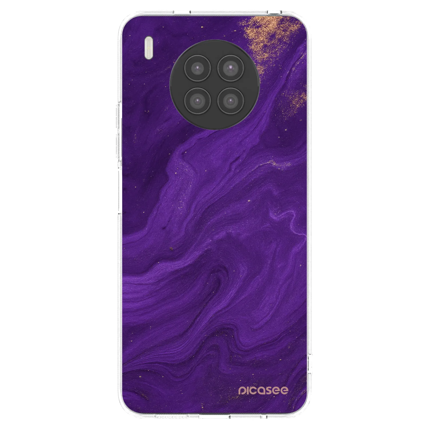 Picasee husă transparentă din silicon pentru Huawei Nova 8i - Purple