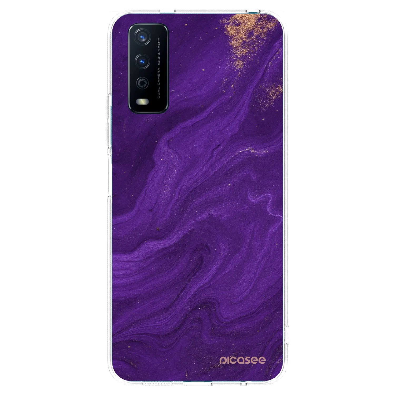 Picasee husă transparentă din silicon pentru Vivo Y11s - Purple