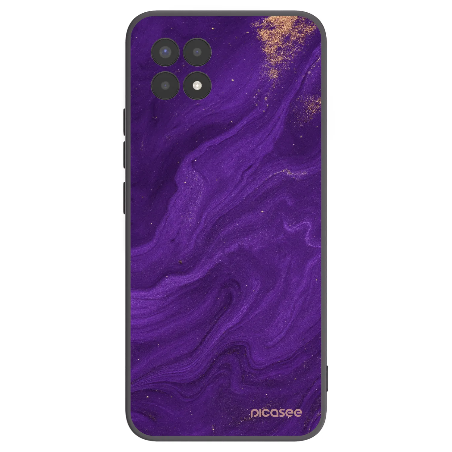 Picasee husă neagră din silicon pentru Realme 8i - Purple