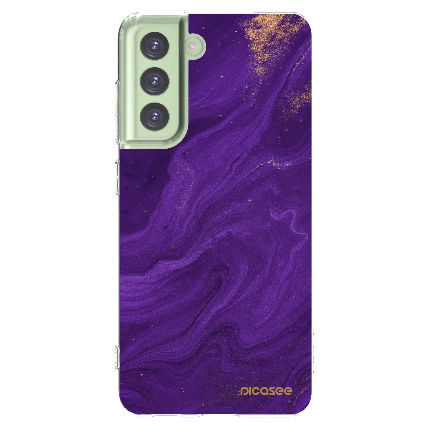 Picasee husă transparentă din silicon pentru Samsung Galaxy S21 FE 5G - Purple