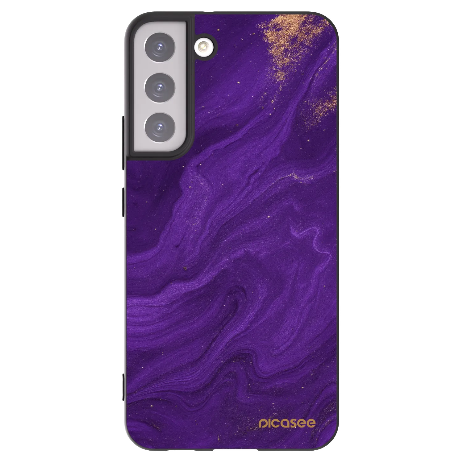 Picasee husă neagră din silicon pentru Samsung Galaxy S22+ 5G - Purple