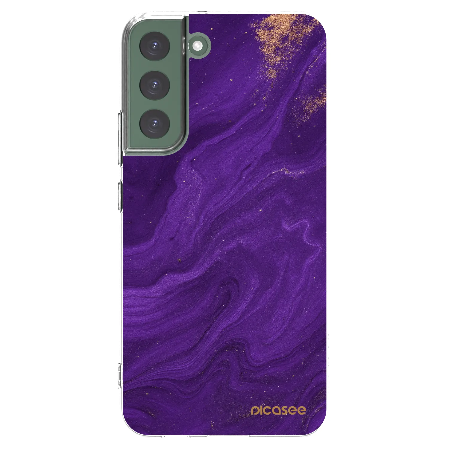 Picasee husă transparentă din silicon pentru Samsung Galaxy S22+ 5G - Purple