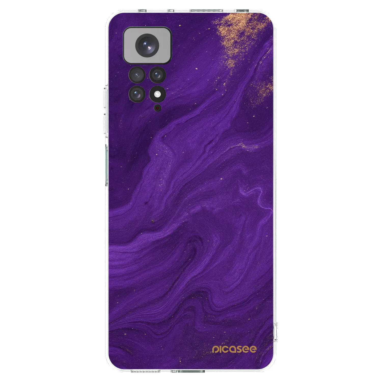 Picasee husă transparentă din silicon pentru Xiaomi Redmi Note 11 - Purple