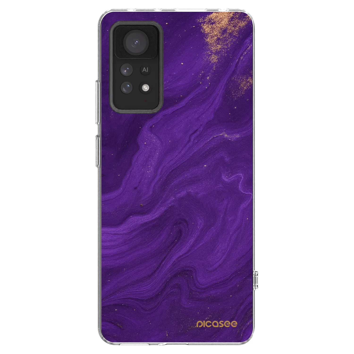 Picasee husă transparentă din silicon pentru Xiaomi Redmi Note 11 Pro - Purple