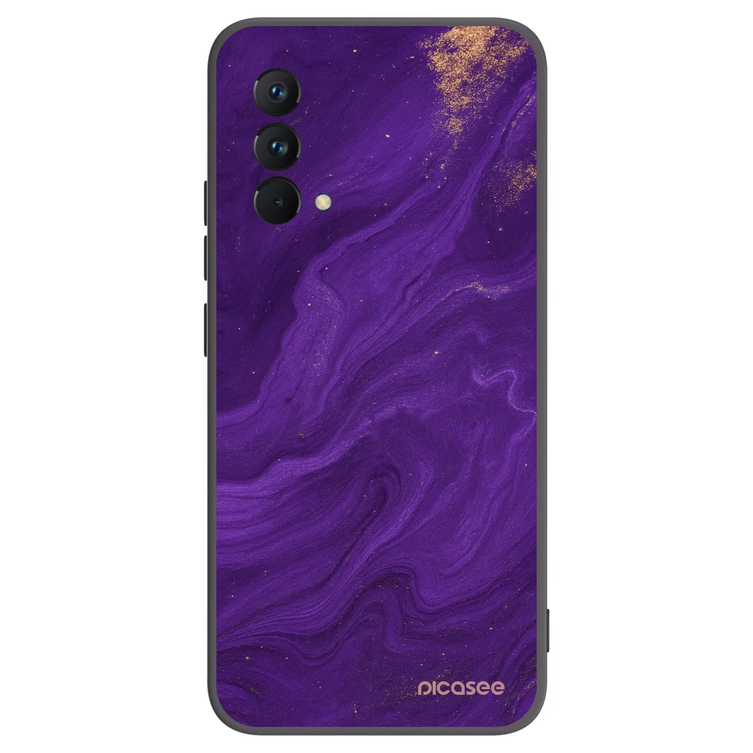 Picasee husă neagră din silicon pentru Realme GT Master Edition 5G - Purple