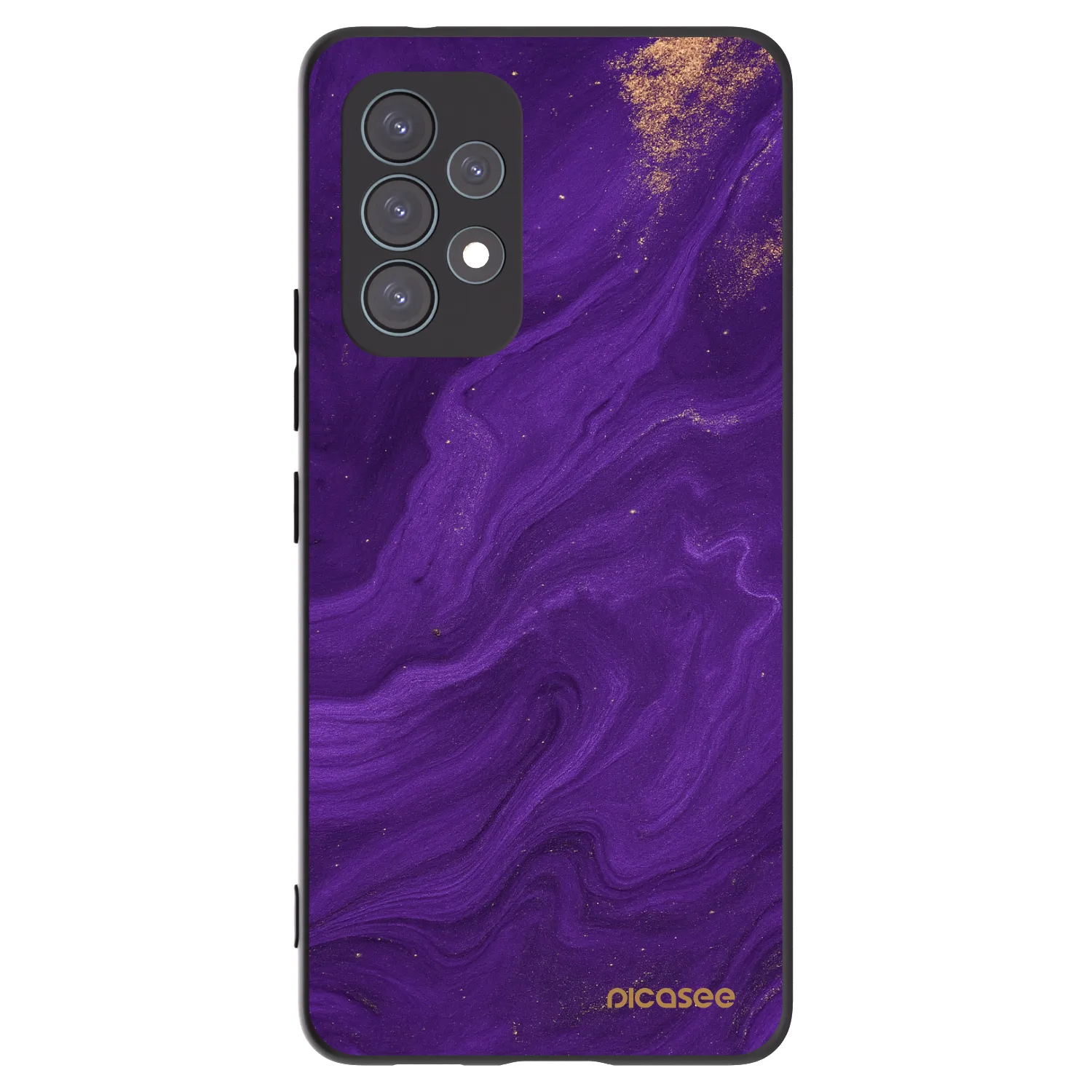 Picasee husă neagră din silicon pentru Samsung Galaxy A53 5G A536 - Purple