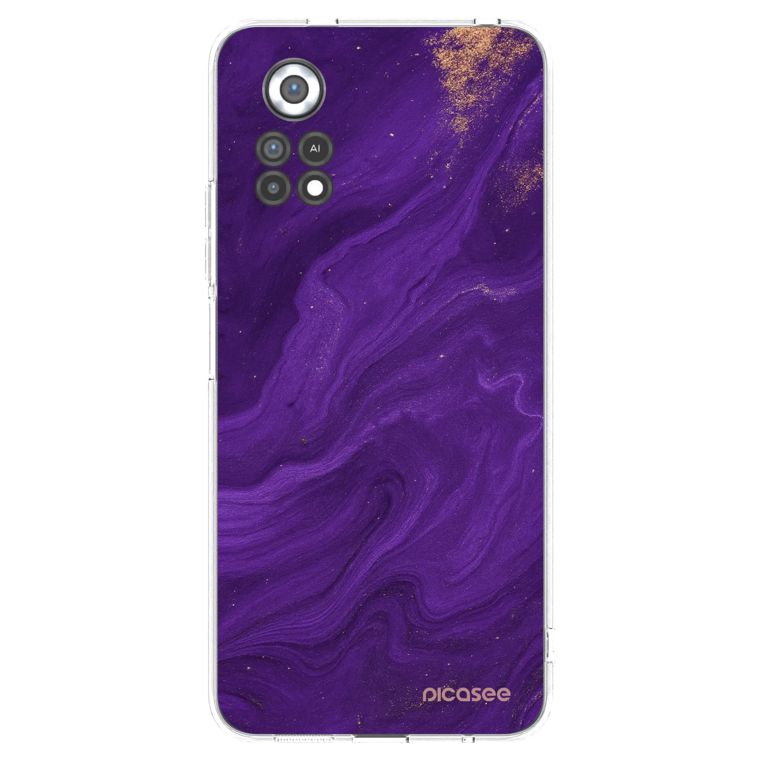 Picasee husă transparentă din silicon pentru Xiaomi Poco X4 Pro 5G - Purple